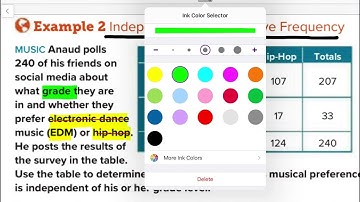 Lesson 7-8 Two Way Frequency Table Part 3