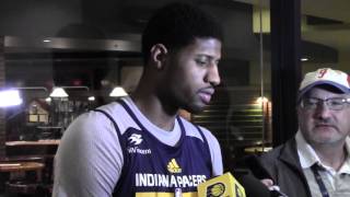 Paul George and Frank Vogel on David West