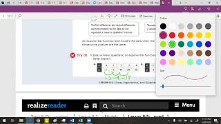 8-5 Linear Quadratic and Exponential Functions