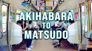 Train Ride in Tokyo: Akihabara to Matsudo [4K] | LIFE IN JAPAN 2021