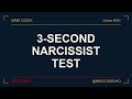 The 3-Second Narcissist Test #shorts