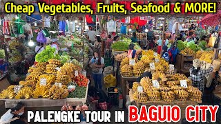 BAGUIO CITY PALENGKE TOUR at HANGAR & HILLTOP MARKET | CHEAP Vegetables, Fruits, Seafoods & More!