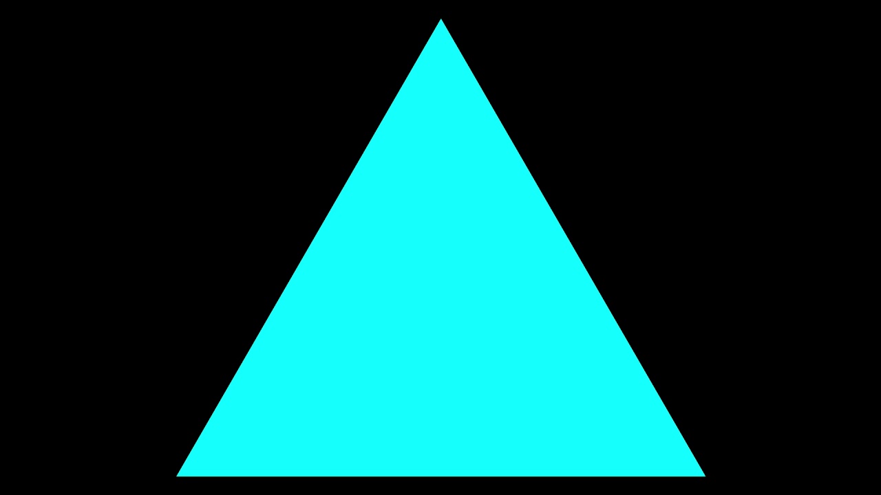 Cyan Triangle Black Background Left To Right - YouTube