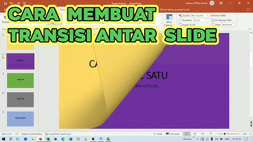 Cara Membuat Transisi Pergantian Slide di Powerpoint-Presentasi Lebih Menarik Dengan Adanya Transisi