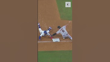 MLB / Dodgers Mookie Betts SAFE or OUT vs Giants after review? #shorts #mlb #mookiebetts