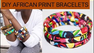 DIY Fabric Bracelet Kit, African Fabric Bangles, African Bracelet, Jewelry Making  Kit, DIY Jewelry Kit, Bracelet Craft Kit for Adult 