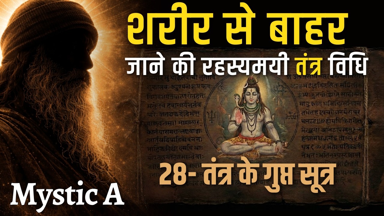 28-😯 शरीर से अलग होने की रहस्यमय तंत्र विधि |28- Vigyan Bhairav Tantra Insights | Mystic A