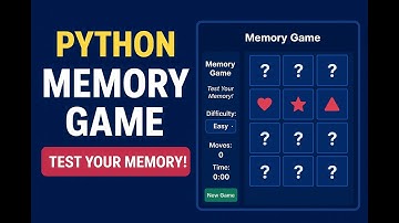 Python Memory Game Using Tkinter - [ Matching Game ]