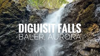 Touching the waters of Diguisit Falls at Baler, Aurora