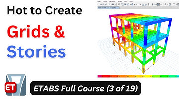 ETABS Full Course 03: How to Create Grids and Stories