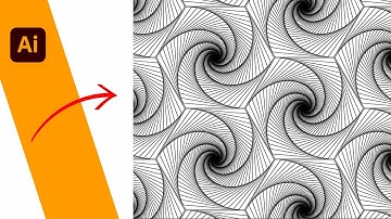 Hexagon spiral pattern | ILLUSTRATOR TUTORIAL | ABSTRACT & CREATIVE