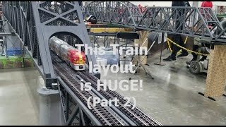 2024 Great American Train Show 2 #bridge #train #bigboy #modeltrains #oscale #trainshow #trestle