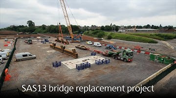 SAS13 bridge replacement project, Autumn 2021