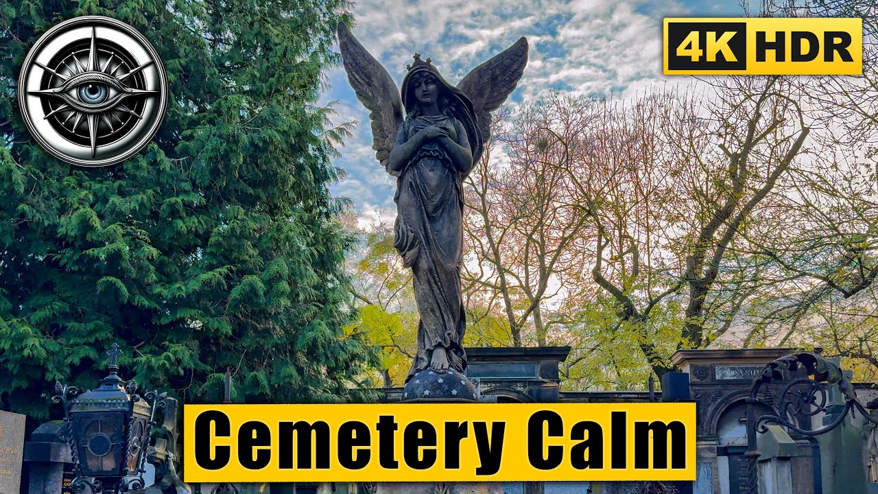 Vyšehrad Cemetery Walk 🇨🇿 | Calm Thoughts on Life & Death | Prague 4K HDR ASMR