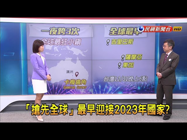 2023/12/28【早安嘉芬】 「搶先全球」最早迎接2024年國家？－民視新聞