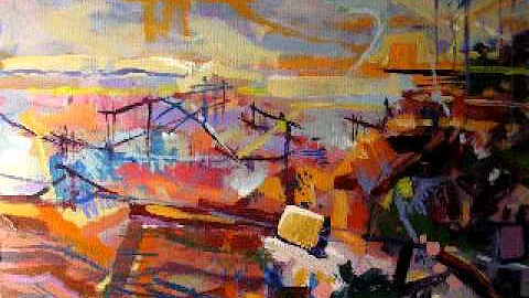 abstract paintings - by Adam Maslowski