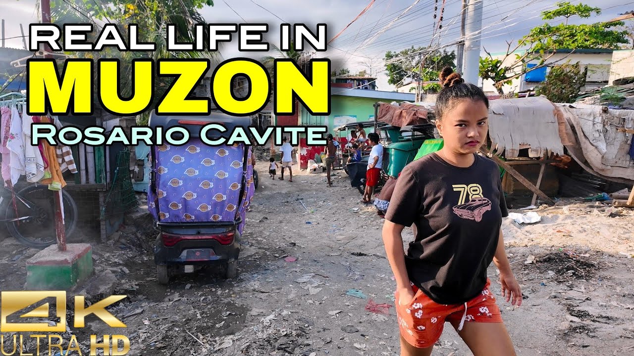 Witness the Real Life Inside Brgy. MUZON in Rosario Cavite Philippines [4K] 🇵🇭