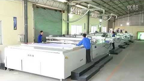 Large Size Four Color Flat Screen Printing Machine with UV Curing