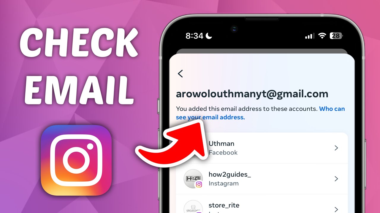 How to Check Instagram Email Address - YouTube