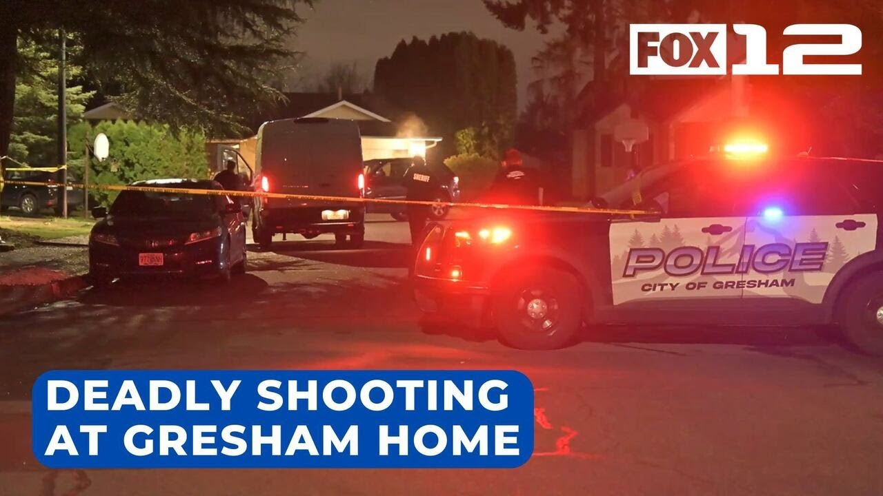 Man found dead after shooting at Gresham home; 1 person detained - YouTube