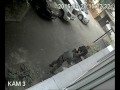 Нападение. Запись с камеры видеонаблюдения. Киев.