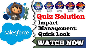 Impact Management: Quick Look | Salesforce Trailhead | Understand Impact Management