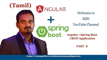 Spring Boot + Angular CRUD Operation in Tamil Part 2 | Angular in Tamil | Spring Boot + Angular