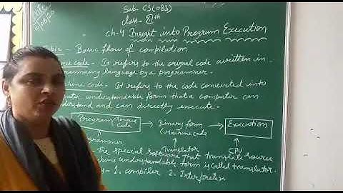 Class XI ch 4 Insight into program execution  part A