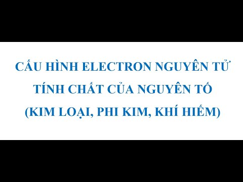 Video: Làm thế nào để bạn tìm thấy cấu hình electron của bạc?