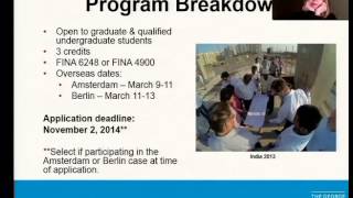 G&EE Winter & Spring Short Term Study Abroad Info Session, 2014