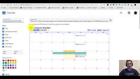 07 - Integrating Google Calendar using Embed Code