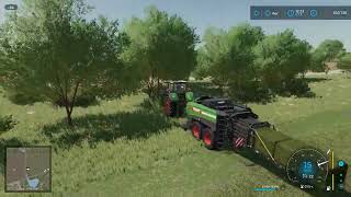 Farming Simulator 22 016 Farming Simulator 22 Тюкование травы на тракторе Fendt 1050 Vario