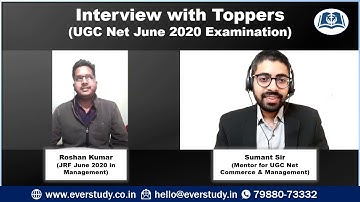 Interview with JRF Roshan Kumar | UGC Net Management 2020 Exam