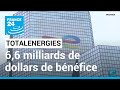 Totalenergies annonce 66 milliards de dollars de bnfice  des superprofits gnrs grce au gaz