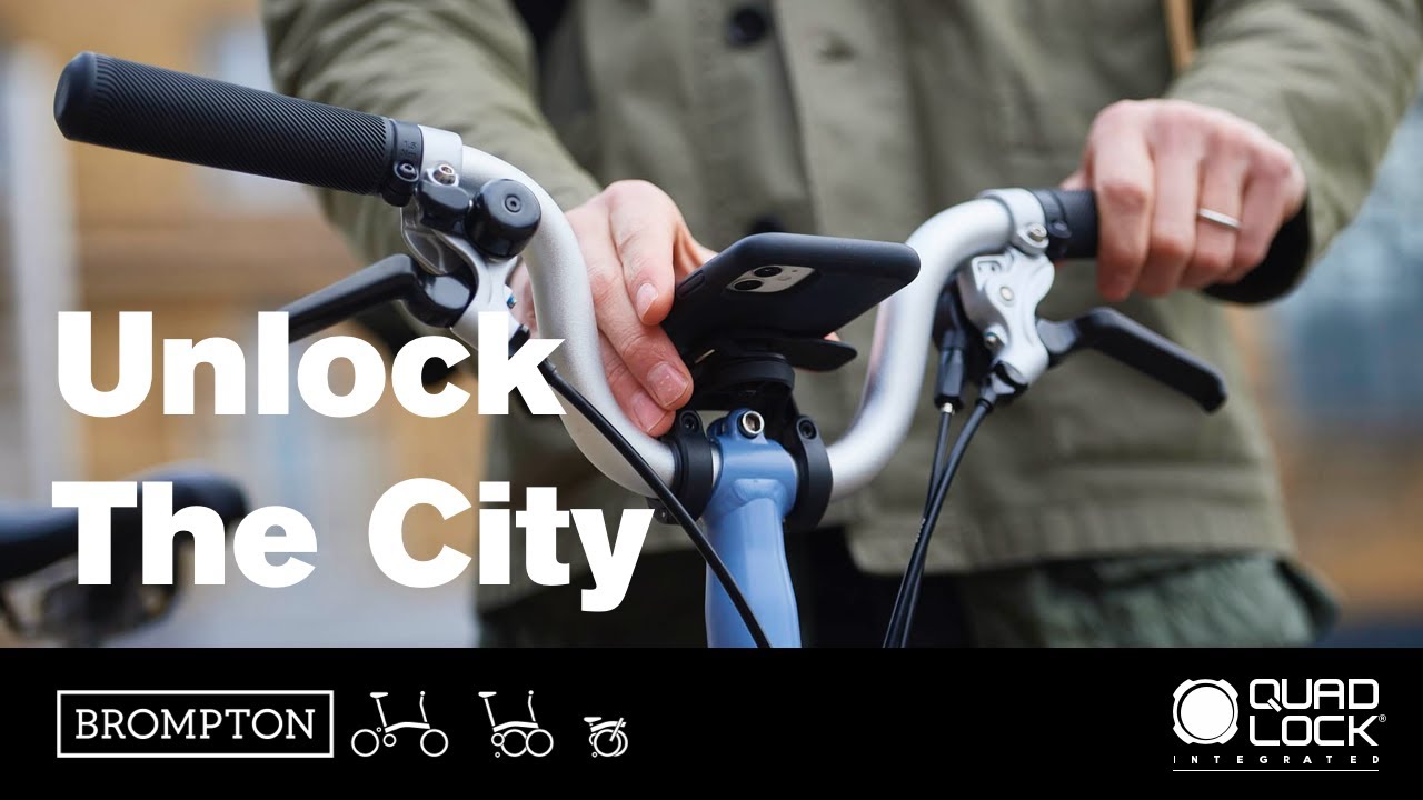 Brompton Quad Lock Phone Mount - Clever Cycles Portland Ebike & Bicycle  Store