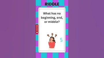 What Has No Beginning, End or Middle? – You’ll Never Guess! #quiz #riddlejourney #brainteasers