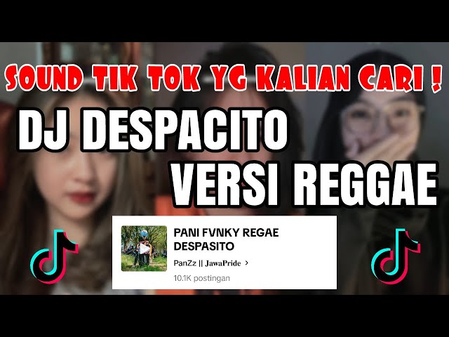 DJ DESPACITO REGGAE PANI FVNKY VIRAL TIK TOK 2024 YANG KALIAN CARI ! class=