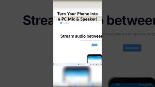 Turn Your Phone into a PC Mic & Speaker! 🎙️💻 #Shorts