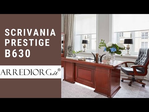 Scrivania presidenziale ufficio PRESTIGE B630-Arrediorg.it