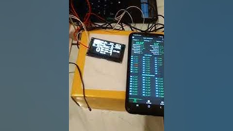 JKBMS data on a custom display (DIY OLED display)