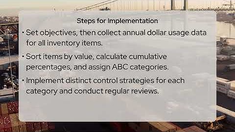 What Are the Steps to Implement ABC Inventory Classification?