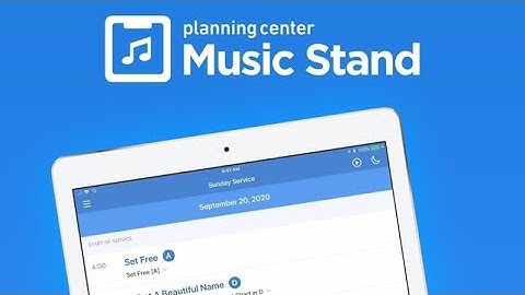 7 Minute Crash Course on Planning Center: Music Stand