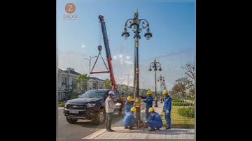 Cột Đèn Sân Vườn Zalaa 3 Bóng LED Tân Cổ Điển Đúc Tinh Xảo ZSV_TYD-1001  #canhquansanvuon #zalaajsc