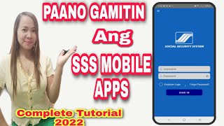 How to Used SSS Mobile Apps | Paano Gamitin ang SSS Mobile Application screenshot 2
