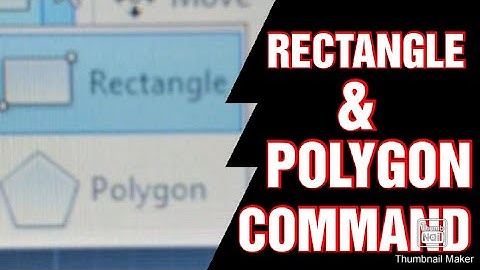 Rectangle and polygon commands of autocad/How to draw rectangles in AutoCAD