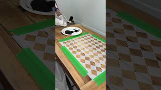 A Unique Way to Apply Furniture Design - How to Stencil using Gel Stain