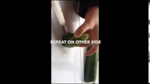 How To: Make A Cucumber Swan