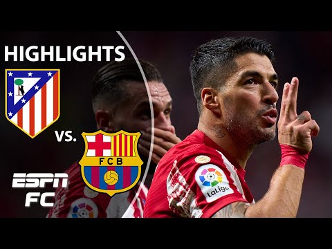 Luis Suarez SCORES as Atletico Madrid dominates Barcelona | LaLiga Highlights | ESPN FC