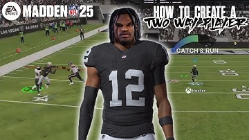 How to Create a Two Way Player In Madden 25