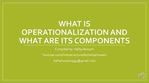 what is operationalization and its components/how to measure subjective variable in Urdu/Hindi